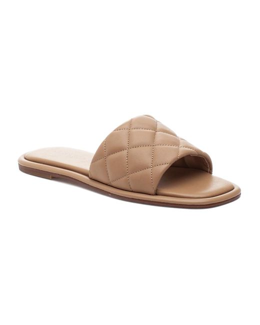 J/Slides Yoel Sandal Nude Leather in 