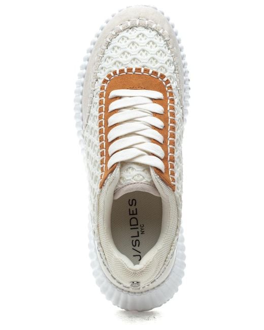 J Slides J Slides Charlene Sneaker Tan Multi in Metallic Lyst