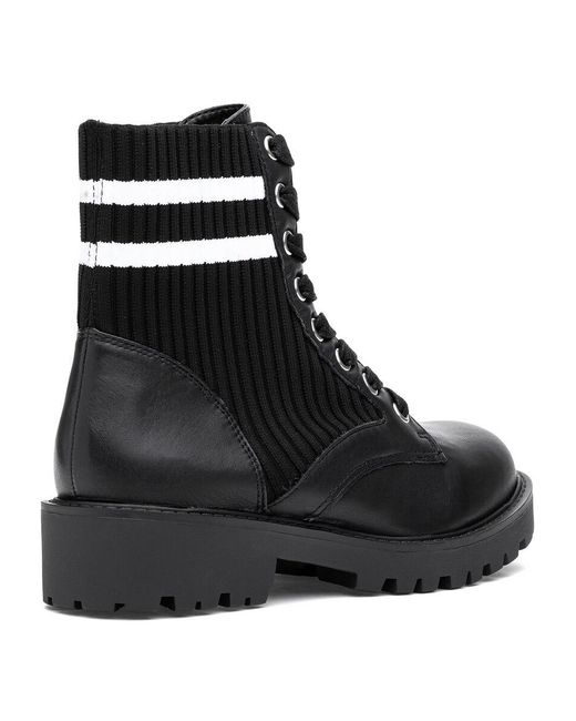 steve madden hills knit combat booties