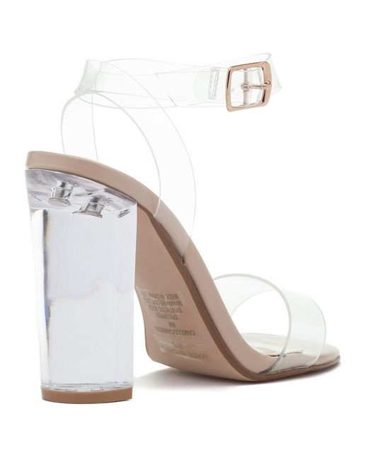 camille clear ankle strap sandal steve madden