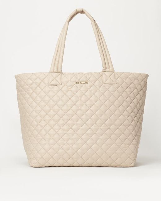 MZ Wallace Natural Large Metro Tote Deluxe Sesame