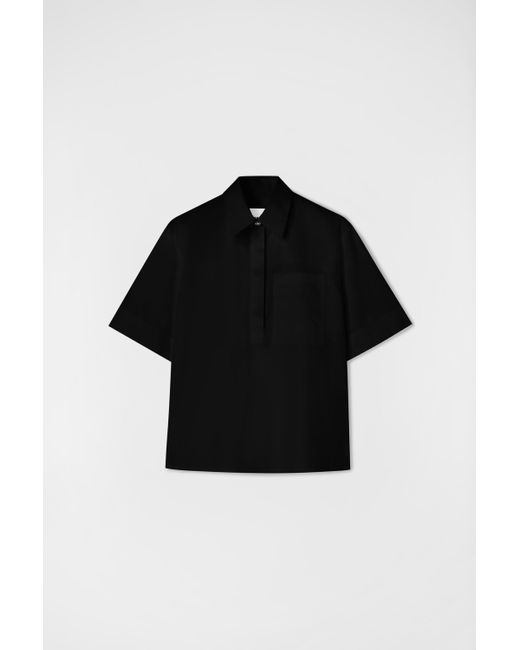 Jil Sander Black Polo Shirt