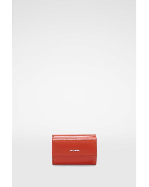 Jil Sander Red Mini Wallet