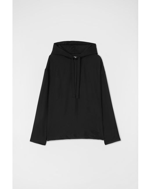 Jil Sander Black Hooded Sweatshirt for men