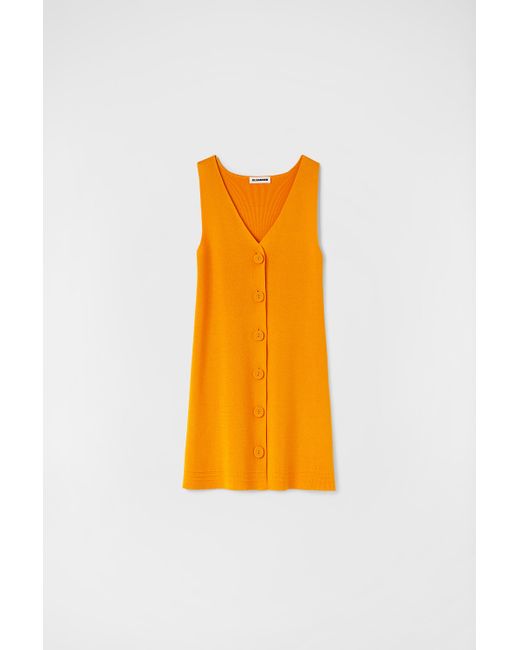 Jil Sander Orange Mini Dress