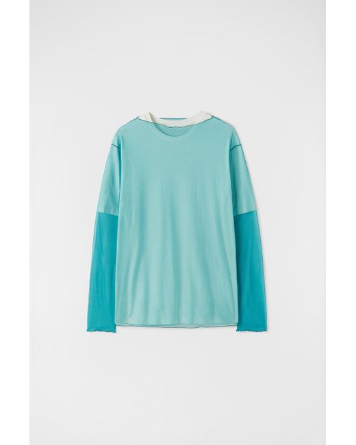 T-shirt superposé Jil Sander pour homme en coloris Blue