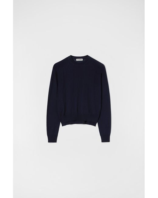 Jil Sander Blue Crew-neck Sweater