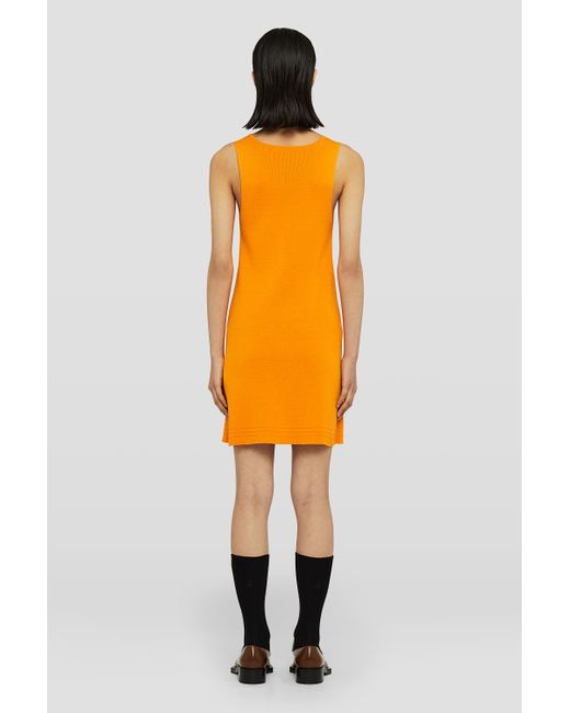 Jil Sander Orange Mini Dress