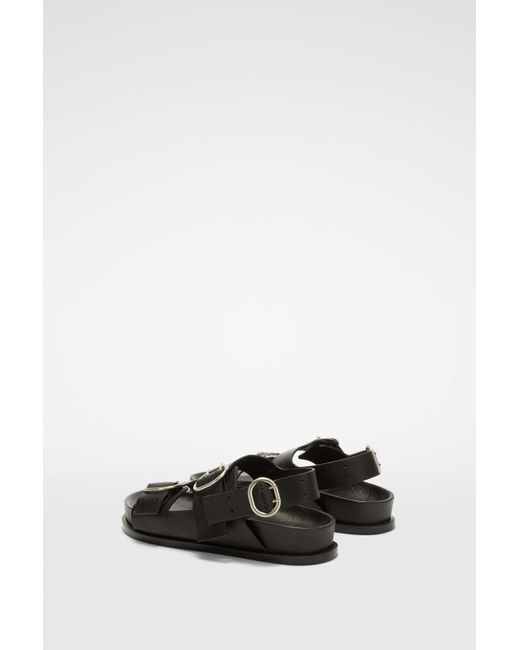 Jil Sander Black Flat Sandals for men
