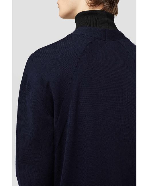 Jil Sander Blue V-neck Cardigan for men