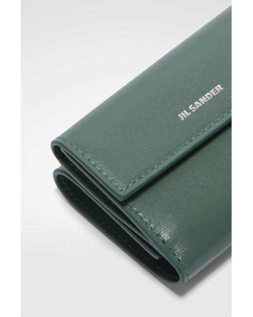 Jil Sander Green Mini Wallet