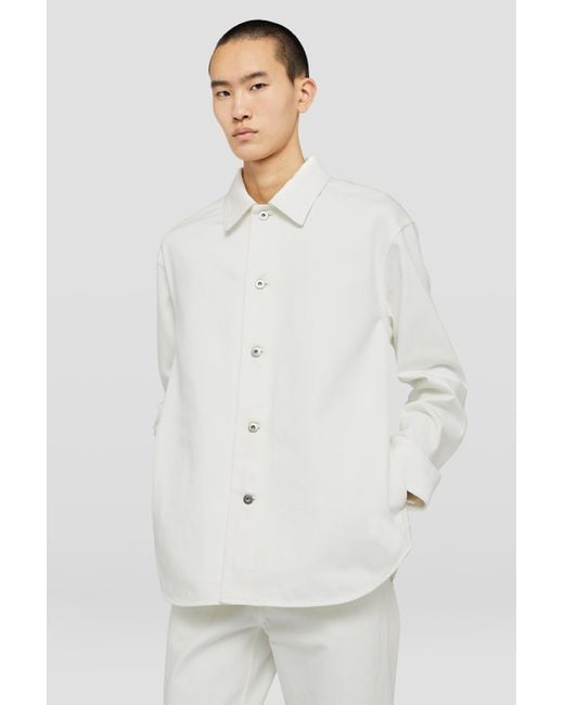 Jil Sander White Denim Shirt for men