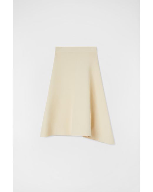 Jil Sander White Asymmetrical Skirt