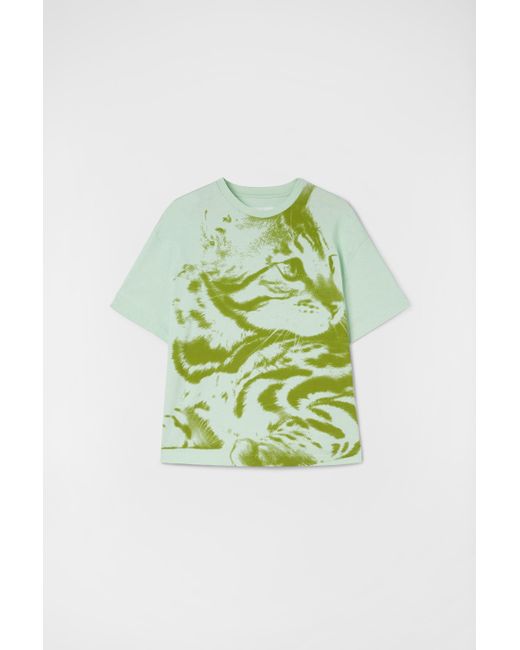 Jil Sander Green T-shirt mit print