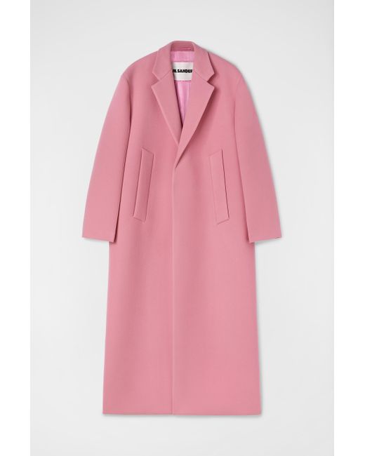 Jil Sander Pink Tailored Coat for men