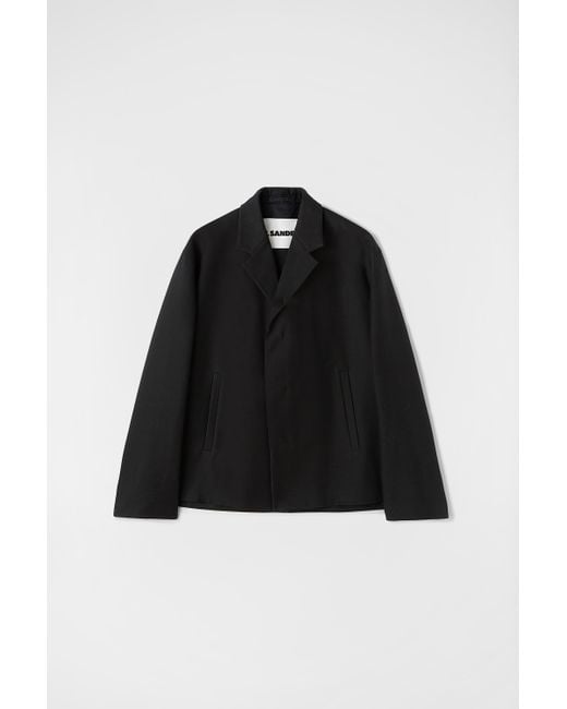 Jil Sander Black Deconstructed Jacket for men