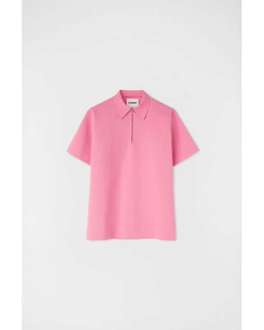 Jil Sander Pink Polo T-shirt
