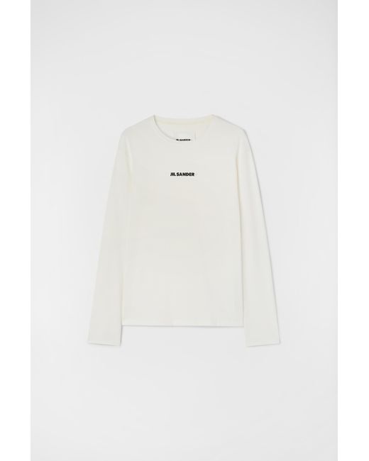Jil Sander Shirt mit rundhalsausschnitt in White für Herren