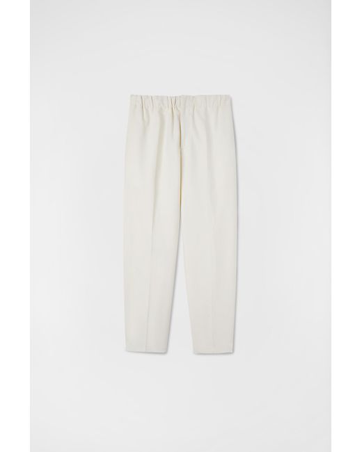 Jil Sander White Tapered Trousers for men
