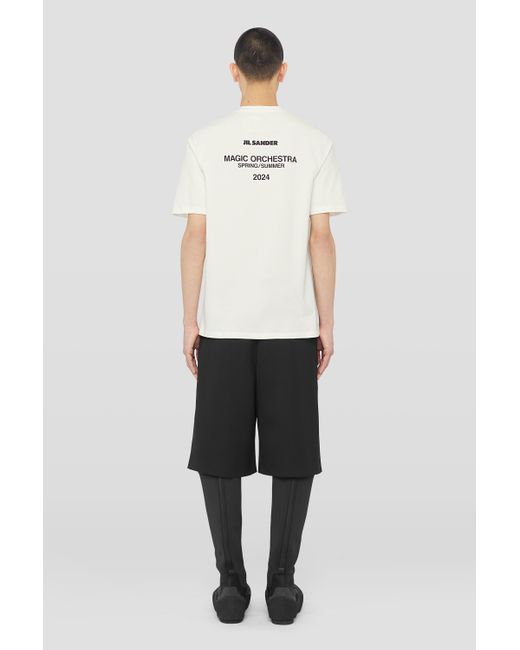 Jil Sander White Crew-neck T-shirt for men