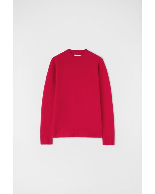 Jil Sander Red Crew-neck Sweater for men