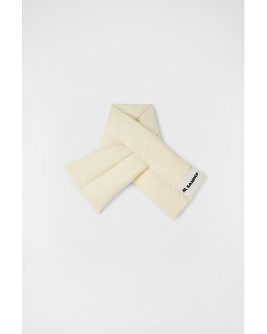 Écharpe en duvet Jil Sander en coloris White