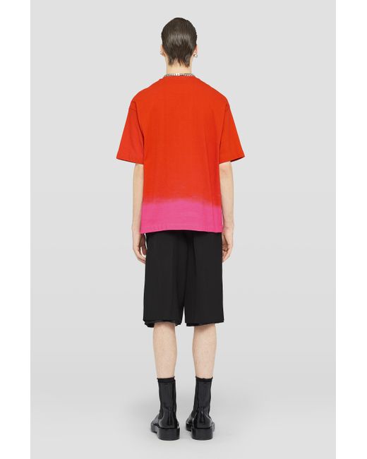 T-shirt imprimé Jil Sander pour homme en coloris Red