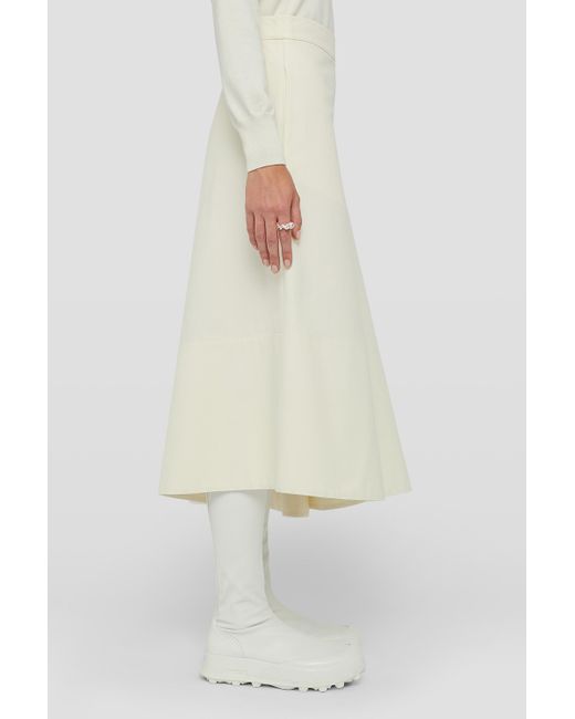 Jil Sander White Asymmetrical Skirt