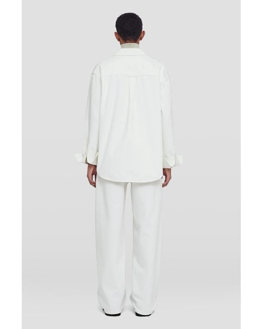 Jil Sander White Denim Shirt for men