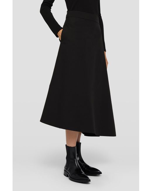 Jil Sander Black Asymmetrical Skirt