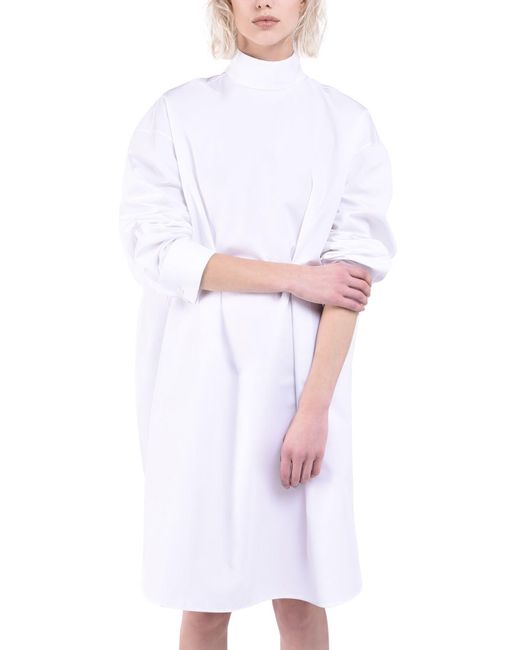 Lyst - Jil sander Short Dress in White - Save 71%