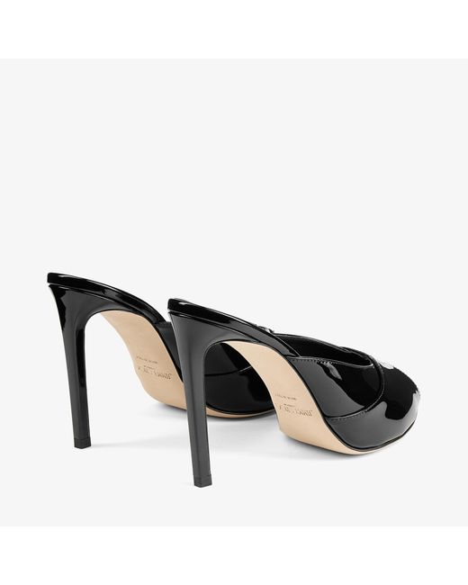 Jimmy Choo Black Brigitte Mule 100