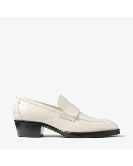 Jimmy Choo White Wilder Loafer F