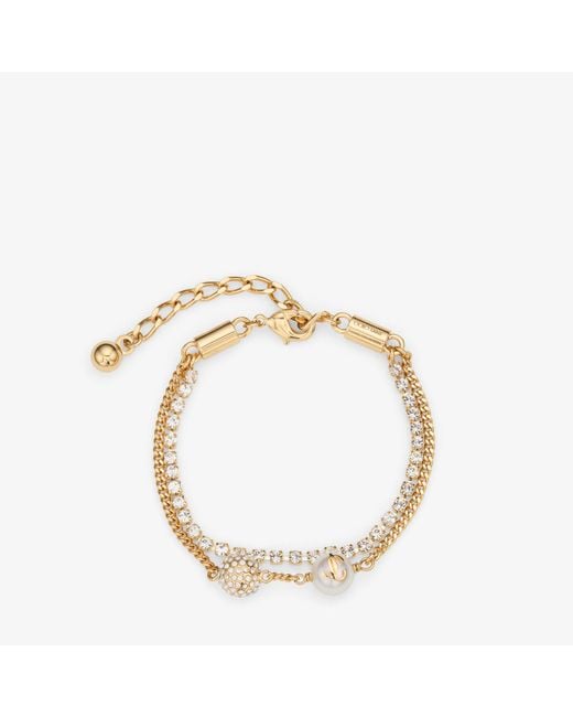Jimmy Choo Metallic Auri Chain Bracelet