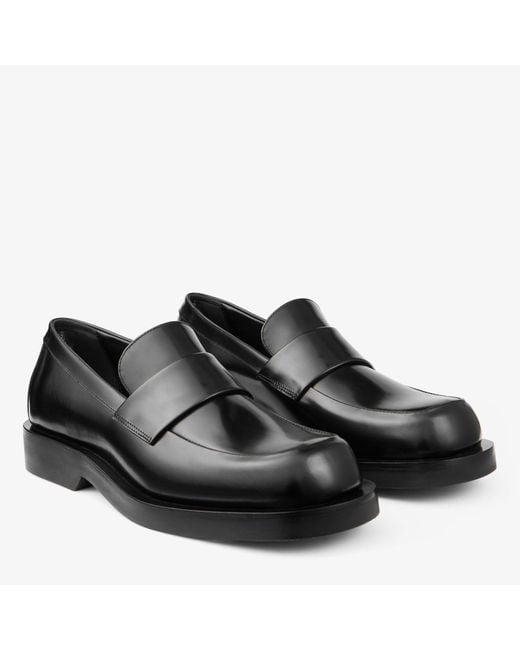 Jimmy Choo Black Buff Loafer for men