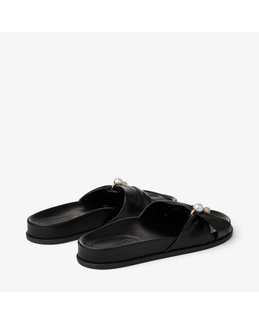 Jimmy Choo Black Rafi Flat