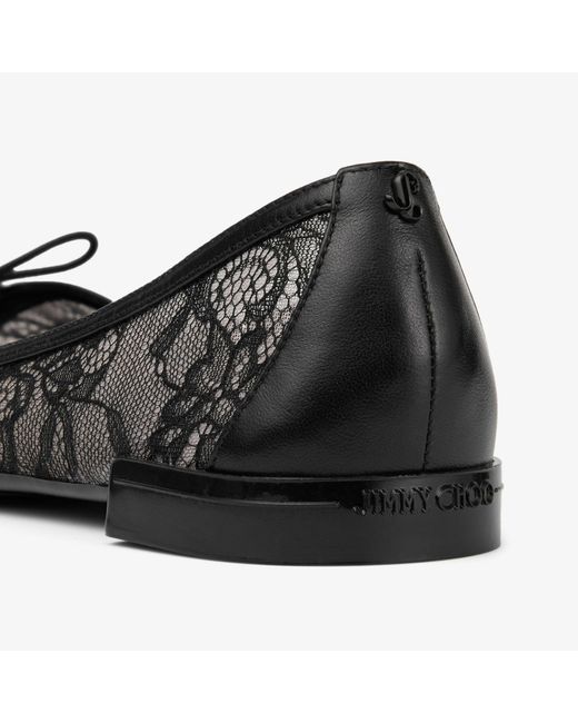 Jimmy Choo Black Scarlett Ballerina