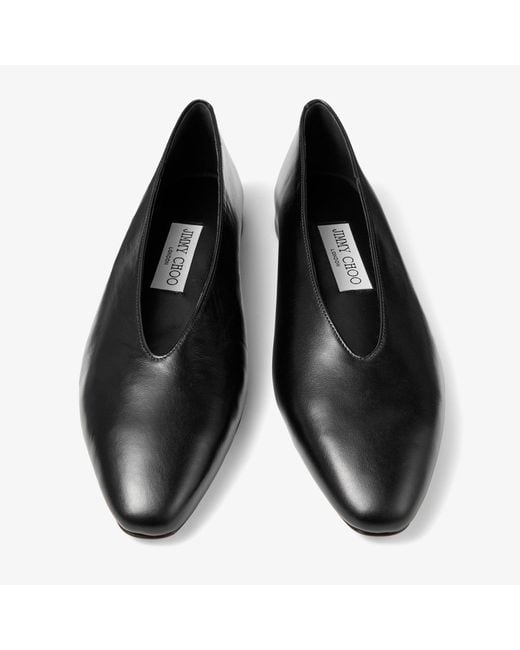 Jimmy Choo Black Margot Flat