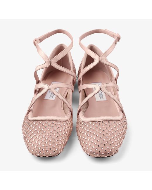 Jimmy Choo Pink Astoria Flat