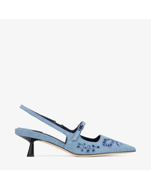 Jimmy Choo Blue Didi 45