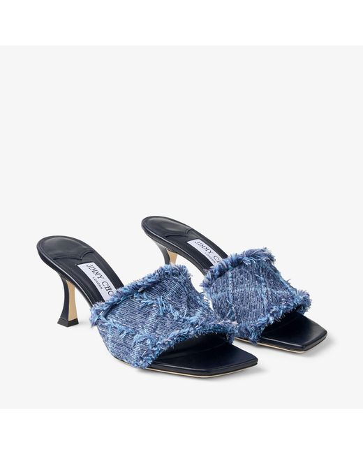 Jimmy Choo Blue Alexia 70