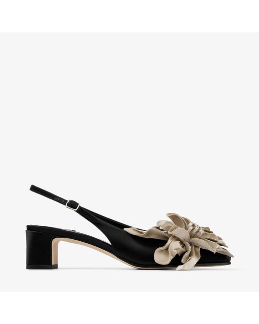 Jimmy Choo Black Eyla Sling Back 45