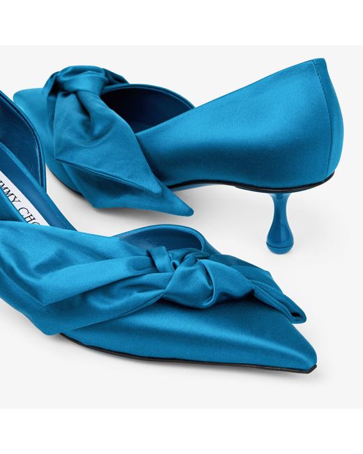 Jimmy Choo Blue Issy Pump 50