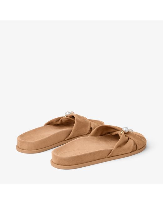 Jimmy Choo Brown Rafi Flat