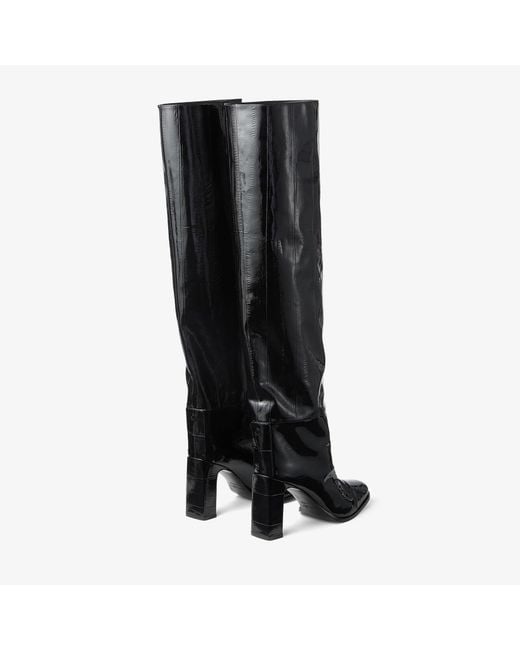 Jimmy Choo Black Caly Over The Knee 85