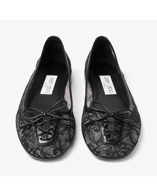 Jimmy Choo Black Scarlett Ballerina