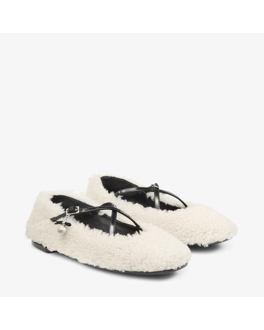 Jimmy Choo Natural Eleri Ballerina S