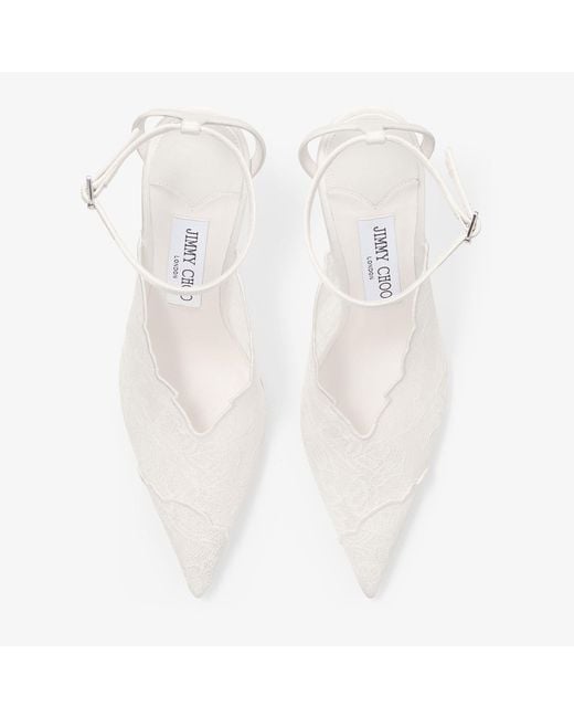 Jimmy Choo White Faiz 100