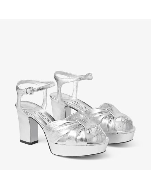 Jimmy Choo Metallic Heloise 80