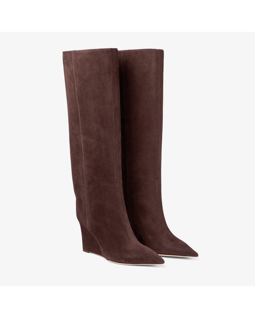 Jimmy Choo Brown Blake Knee Boot 85